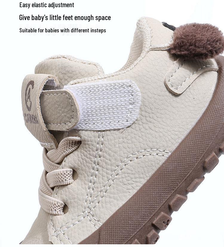 Spring & Autumn Korean-Style Casual Soft Sole Walker Shoes for Toddlers (1-3 Years) - Unisex, Comfortable, Anti-Kick
