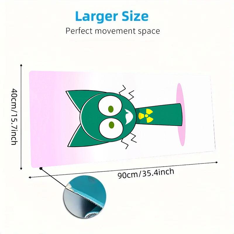 Cartoon Mouse Pad, Large Gaming Desk Mat, Non-slip XXL Mousepad for Laptop & Tablet, Mini PC Playmat with Stitched Edges