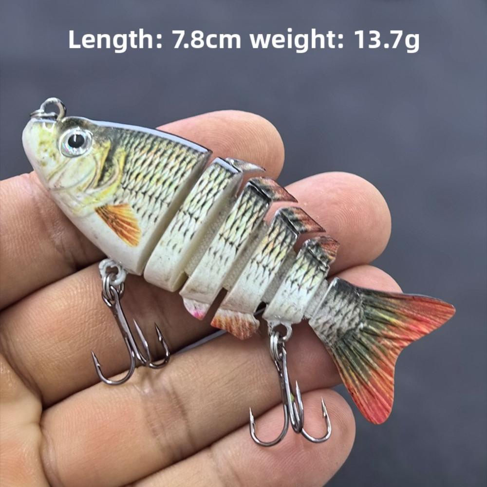 

Имитация многосекционной рыбки 7см-6 секций Приманка Luya, воблер и искусственная приманка