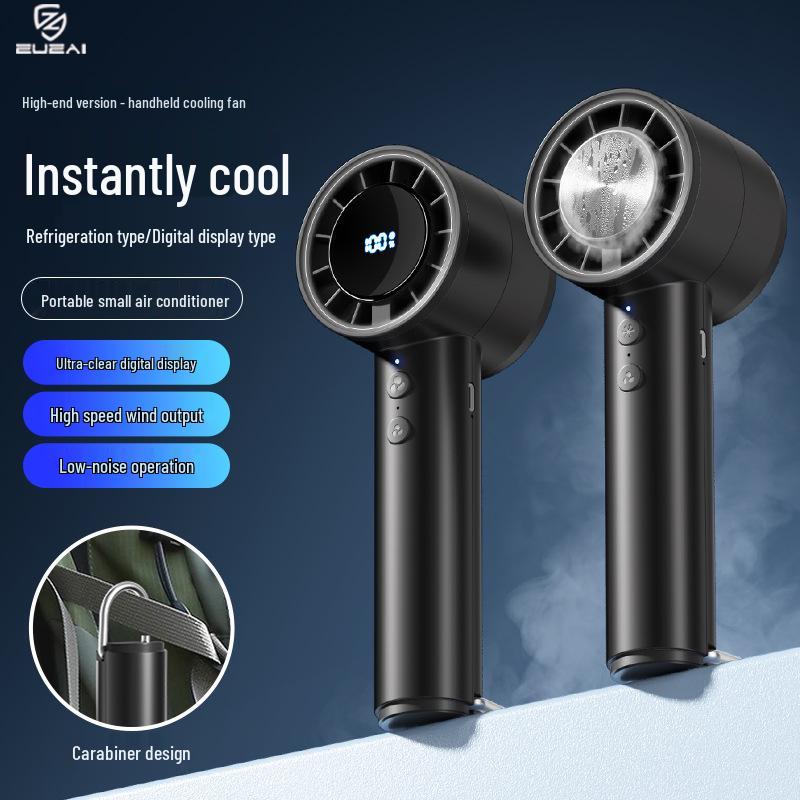 2026 Portable Handheld Fan with Adjustable Speed and Ice Pack Cooling