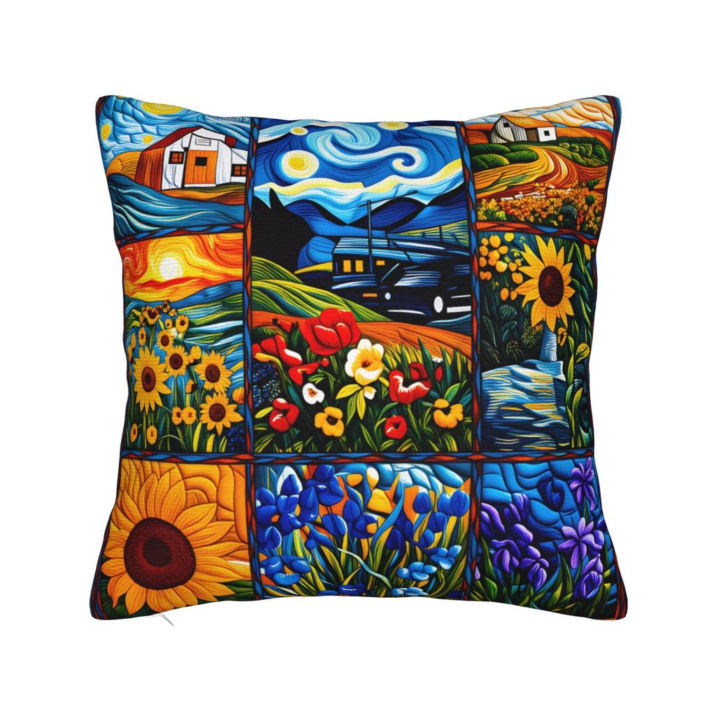 Van Gogh (2) Pillow Cover  Vintage Pillow Case For Chair Sofa Home Decor Soft Pillowcases Gift Idea