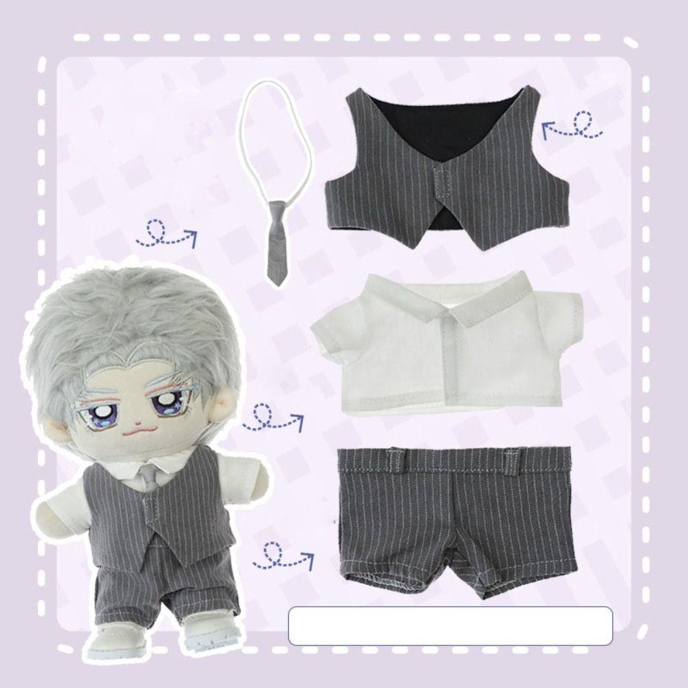 

Зимняя одежда, кукольная одежда, модная куртка ручной работы, штаны, детские игрушечные кукольные аксессуары, 20 см, кукла из хлопка серый