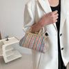 Stylish Urban Chic Woven Handbag 2023 Trendy Soft Woolen Mini Bag For Women