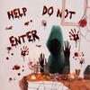 Self-paste Ghost Wall Sticker Waterproof Bloody Hand Decal  Party Decor
