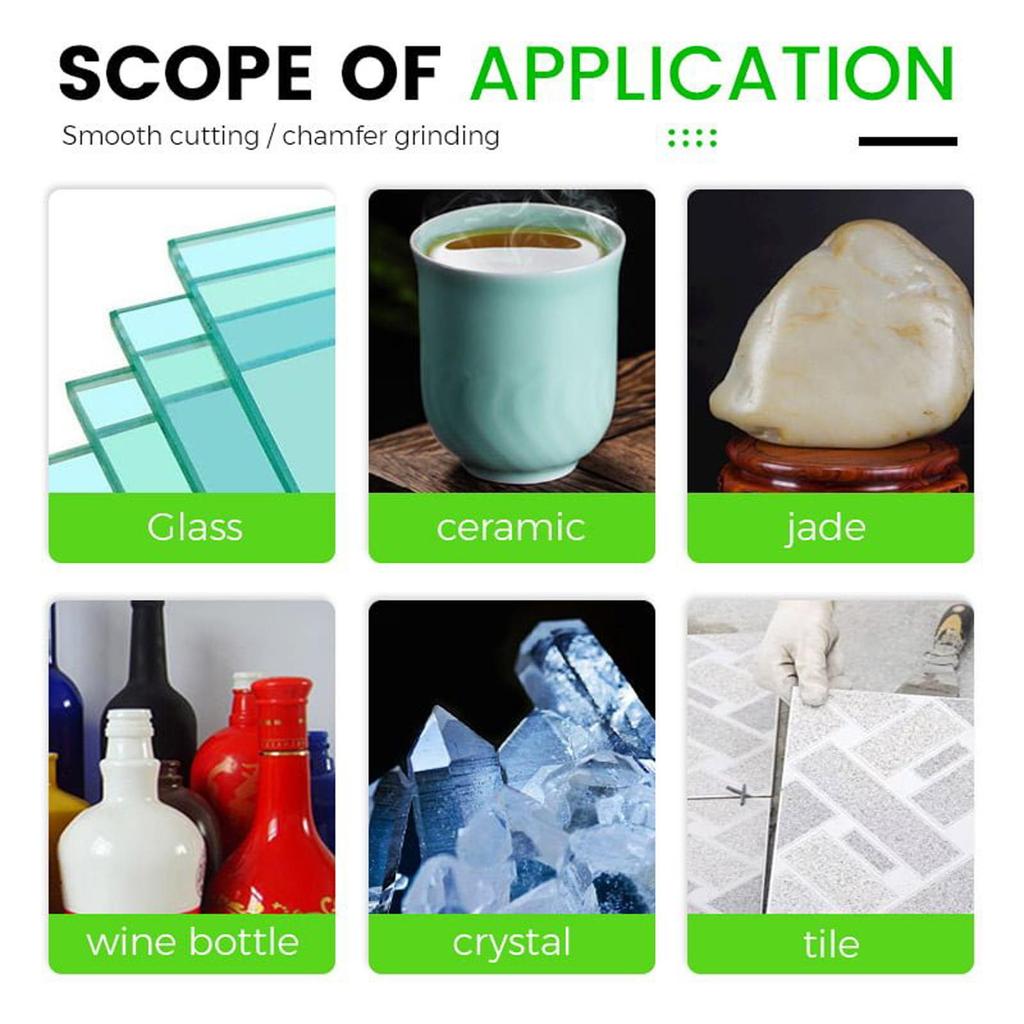 15mm Wide Ultra-Thin Saw for Glass Ceramic Tiles Diamonds Wood - Polishing Glass Cutting for Diamond Wine Bottles