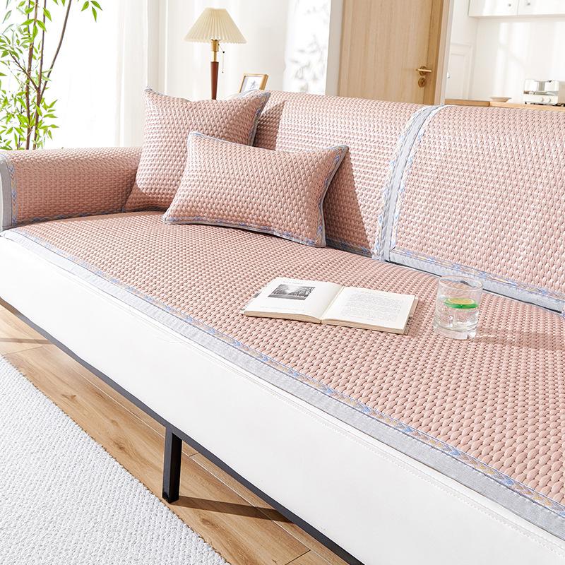 High-Grade Pe Rattan Sofa Mat  New Summer And Summer Seat Cushion Non-Slip Cover Cloth Towel Hair