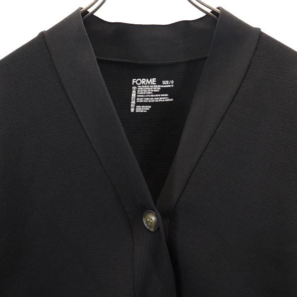 FORME Long Sleeve V-neck Knit Cardigan Black Women Used