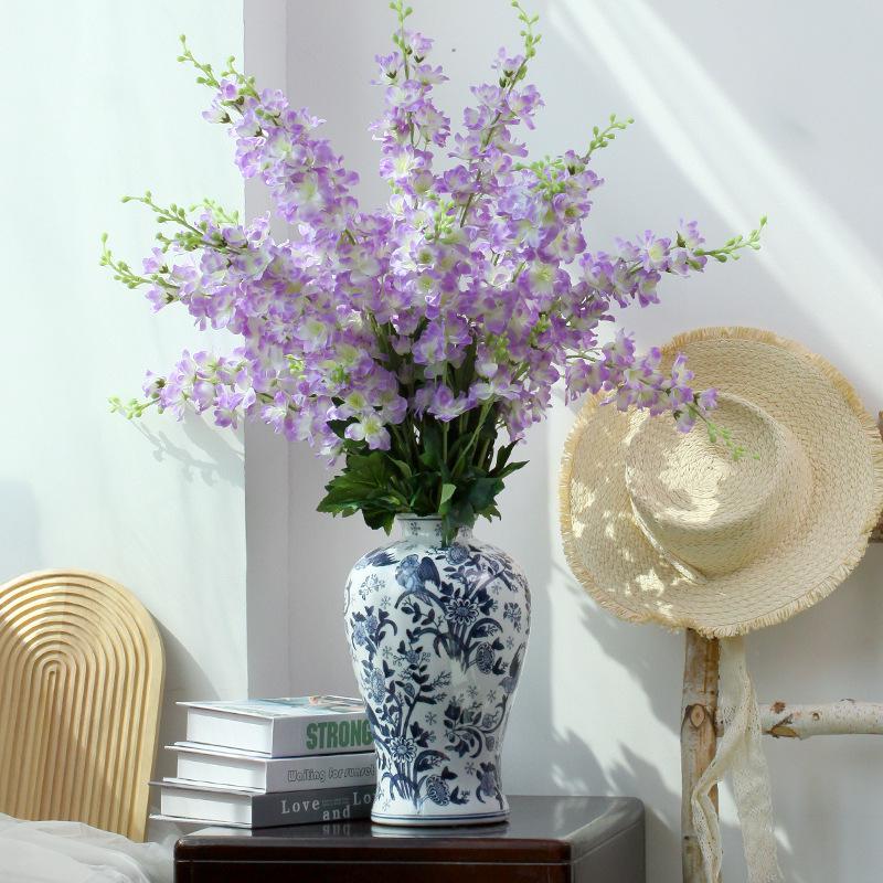 Realistic Large Delphinium Flower Bouquet for Wedding and Event Decoration