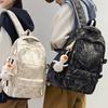 College Students  Girls  High School Students  Burgundy Large Capacity Male Backpack  Junior High School Students  Backpack