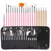 20-Piece Nail Art Brush Set: Painting, Gel, Cleaner, Dotting & Gradient Pens for Flower Designs