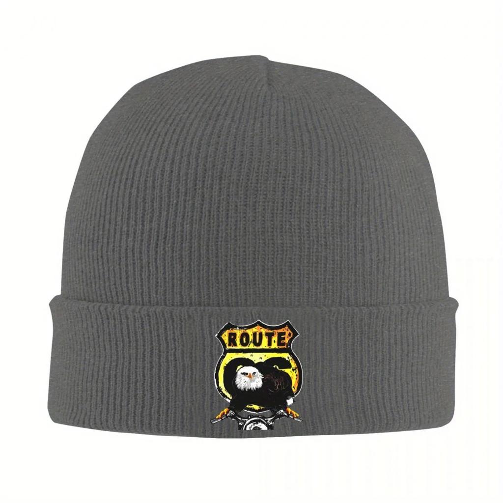 Nuovo Percorso Cappelli a Maglia da Motociclista per Donne Unisex Skullies Berretti Cappelli Invernali Acrilico Crociera America Hip Hop Cappello