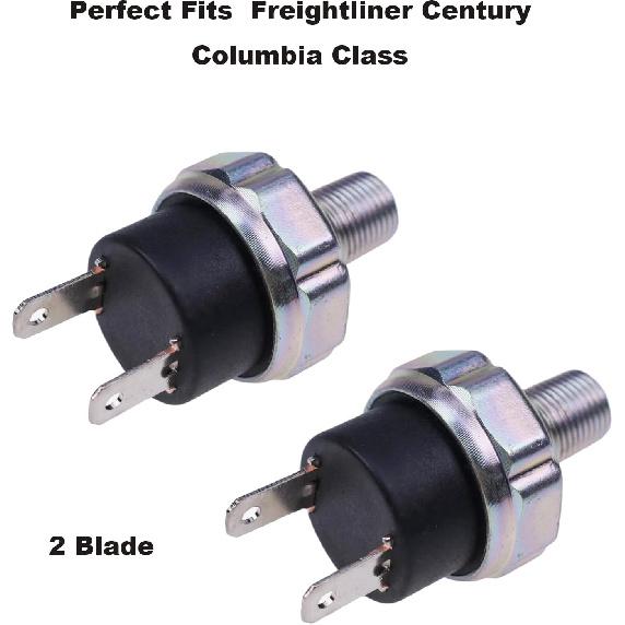 FSC17492134 Normally Closed 2 Blade Kick-Off Low Air Pressure Indicator Switch 1749-2134 FSC-1749-2134 fits Freightliner Century Columbia Class