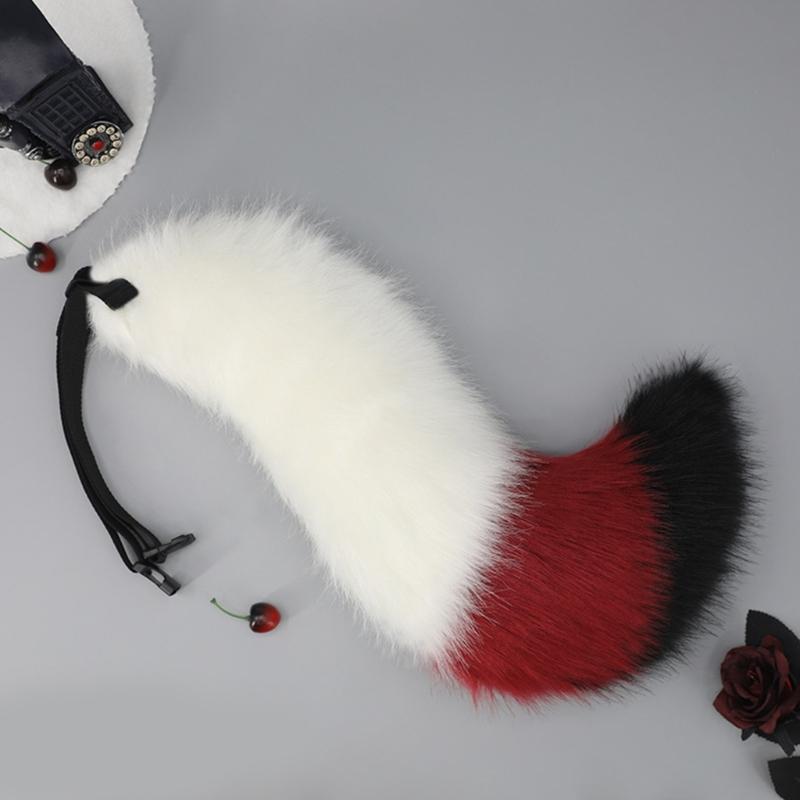 Cute Fox-Anime Beast Tail Handmade-Fox Ear Headband Lovely-Fox Tail Themed Party Costume Cosplay Props for Festivals