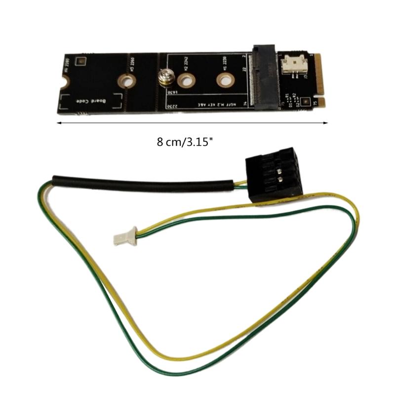 Drahtloser M.2 A+E Key Slot zu M.2 M Key Wifi Bluetooth-kompatibler Adapter für AX200 9260 Bcm94352Z Karte NVMe PCIE SSD