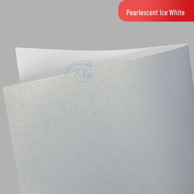 Pearlescent Ice White A4 Sticker Label - Blank Printable Adhesive for Custom Packaging & Sealing. A4 Pearlescent Ice White Sticker (20 sheets)