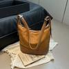 Large-capacity Autumn-winter Retro Single-shoulder Crossbody Bucket Bag