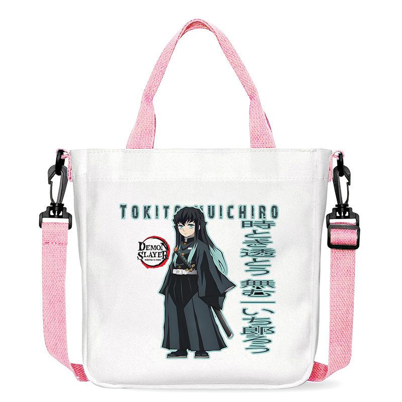 Japan Cartoon comicsTokito Muichiro Demon Slayer Print Canvas Bag Fashionable Everyday Shoulder Bag Crossbody Bag for Women 7555