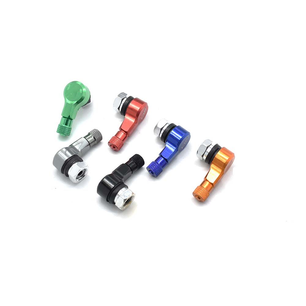 Zinc Zinc Alloy CNC 90 Degree Angle Valve Adaptor Motorcycle Gas Nozzle Extension Valve Stem Tyre Valve