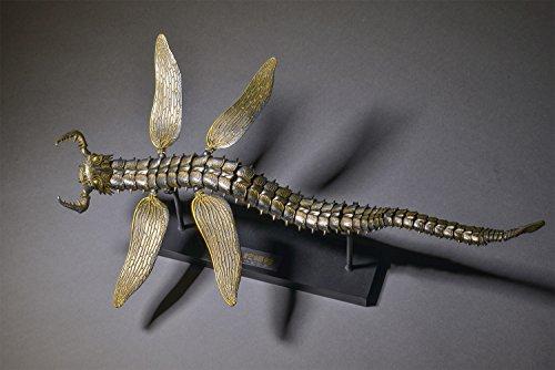 Takeya Style Jizai Okimono Snake Cricket, Rust-Tone Iron, Approx. 405mm, PVC & ABS, Painted Movable Figure, KT-011
