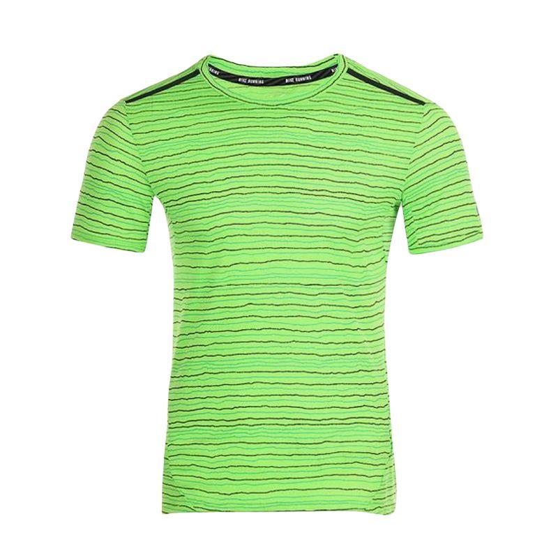 Nike T Shirts Men's Green Crew Neck Moderate 724810-313