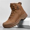 Men High-top Hiking Sneakers Wear-resistant Tactical Boots Non Slip Outdoor Sports Shoes for Trekking Camping Big Size 39-47