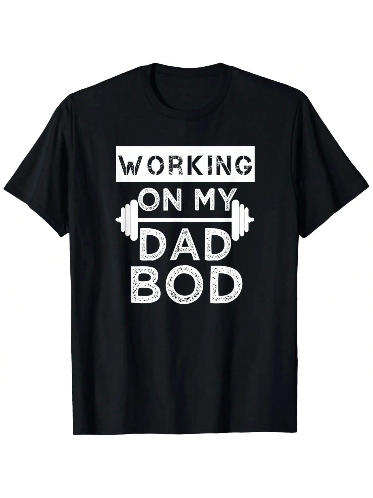 Working On My Dad Bod Funny Workout And Gym Fathers Day T-Shirt S разноцветный