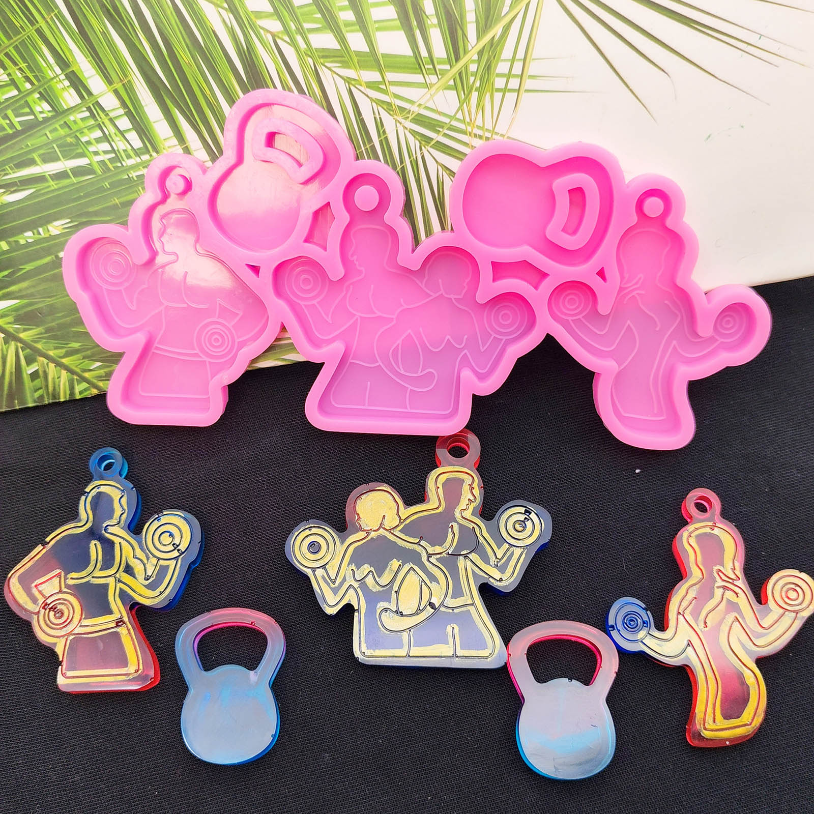 

Crafters Delight Силиконовая форма Силиконовая форма для гантелей Силиконовая форма для гантелей для любителей фитнеса Y