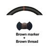 Hand Stitching Car Steering Wheel Cover Wrap for Citroen Jumpy Spacetourer Peugeot Expert Traveller Fiat Scudo 2016-2026
