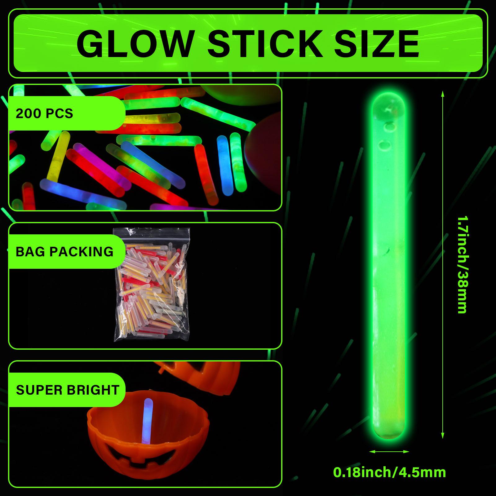 

600 Pcs Fishing Glow Sticks Bulk 1.5 Inch Mini Glow Sticks Small Glow In The Dark Bobbers Night Fishing Glow Stick Rod Tip Glow 1