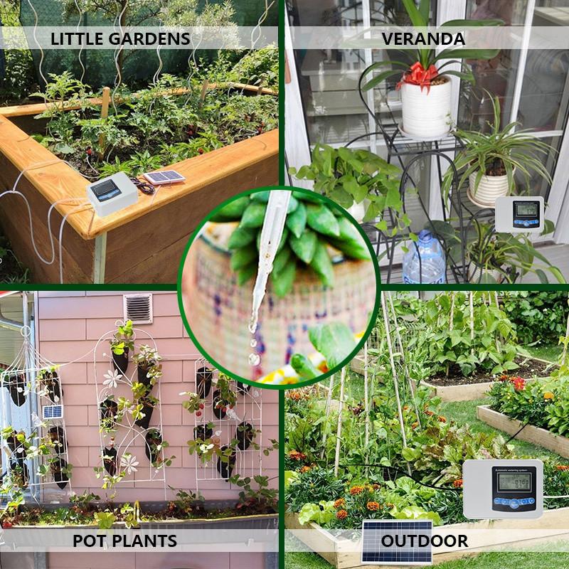 Solar Automatic Watering Device Houseplants Self Watering System Garden Plant Self Drip Irrigation Kit