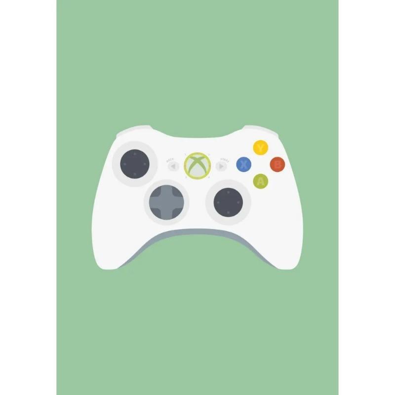 Retro Video Game Controllers Poster Handheld Game Console Gamepad Canvas Painting Wall Print Picture for Living Room Home Decor
