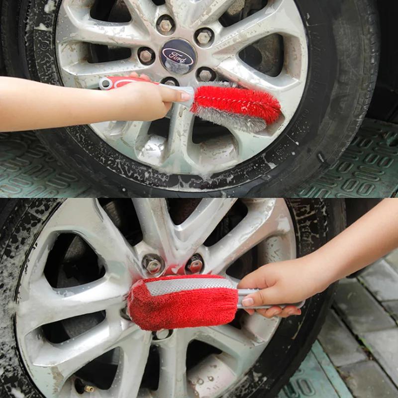 Car Interior Cleaning Brush Double Head Brushes Car Air Vent Dashboard Blinds Keyboard Dust Removal Brush Auto Cleaning Tools