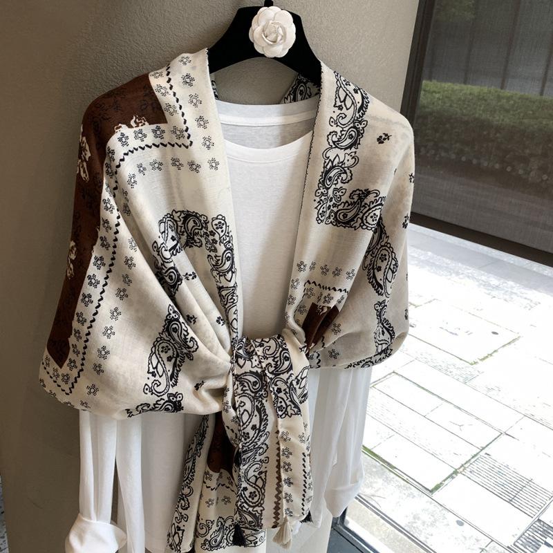 Soft Vintage Lightweight Scarf For All Season Sun Protection