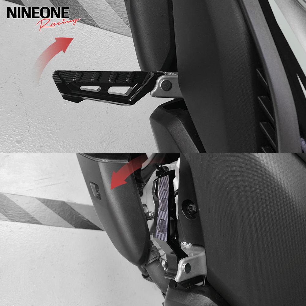 For YAMAHA XMAX300 XMAX250 XMAX 300 250 400 17-25 Nmax/NVX155 15-25 Tmax530 Rear Footrest Passenger Wider Footpegs CNC Foot Pegs