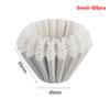 50/100pcs Pour Over Coffee Filter Papers 50 Sheets; Fits B75 Coffee Dripper & 1-2 Cups Wave Dripper Coffee Filter Papers