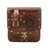 Set of 2pcs Medieval Style Alchemist Bottle Waist Pouch Belt Set For Role Playing Costume Accessories PU Leather