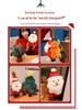 Christmas Plush Dolls: Santa Claus & Gingerbread Man Ornaments for Girls