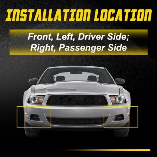 Bumper Retainer Set For 2010-2014 Ford Mustang Front Left and Right AR3Z17C861A