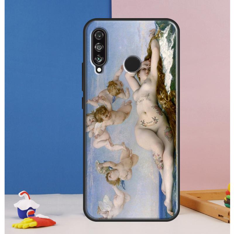 Art Painting Birth Of Venus Case For Huawei Nova Y73 Y72 Y70 Y90 Y60 Y61 Y91 12s 12i 11i 8i 9 10 SE P30 P40 Lite P60 Pro