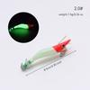 Red-headed Luminous Wood Shrimp4Size with Sound Beads Bionic Fake Bait Jumping Shrimp for Squid Fishing