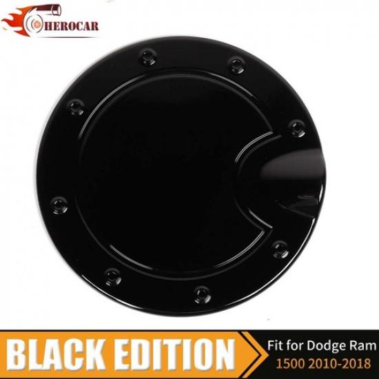 Gas Tank Door Cover Cap Trim for Dodge RAM 2010-18 Black Exterior Accessories