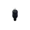 Audio Lighting Power Signal Jack 2 Pin Black DIN Plug Docking Plug Screw Terminals Connector
