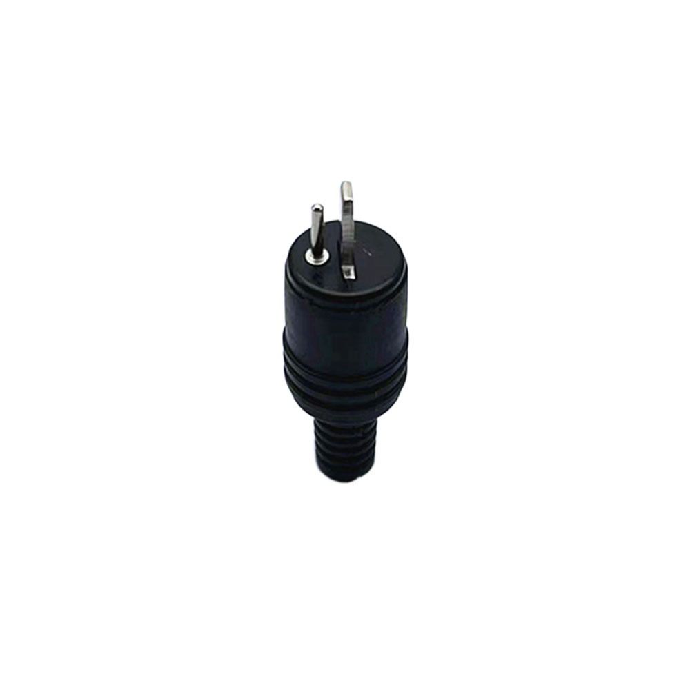 Docking Plug 2 Pin Black DIN Plug 2 Pin Connector Power Audio Lamp Signal Plug Adapters