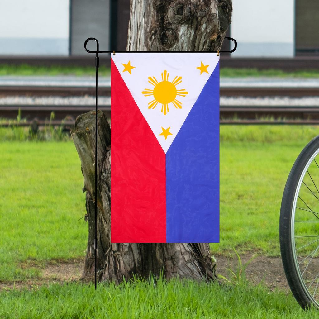 Philippinische Flagge Polyester Outdoor Nationalflagge für Hof Garten Innenhof Heimdekoration Festival Sport Boot Display Lebendig