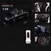 1:24 Model X Model Y Tesla Model 3 Alloy Die Cast Toy Car Model Sound and Light Children's Toy Collectibles Birthday Gift