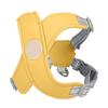 Dog Harness Leash Reflective Soft Padded Adjustable Choking Prevention Pet Vest Leash for Walking Training Yellow S