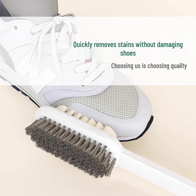 Double-Sided Suede Shoe Brush & Rubber Eraser - Quickly Removes Stains, Soft Bristles Protect Shoes.