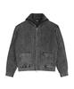 Draw Fit Oblique High-Neck Knit Zip-Up Trucker [D.Grey]