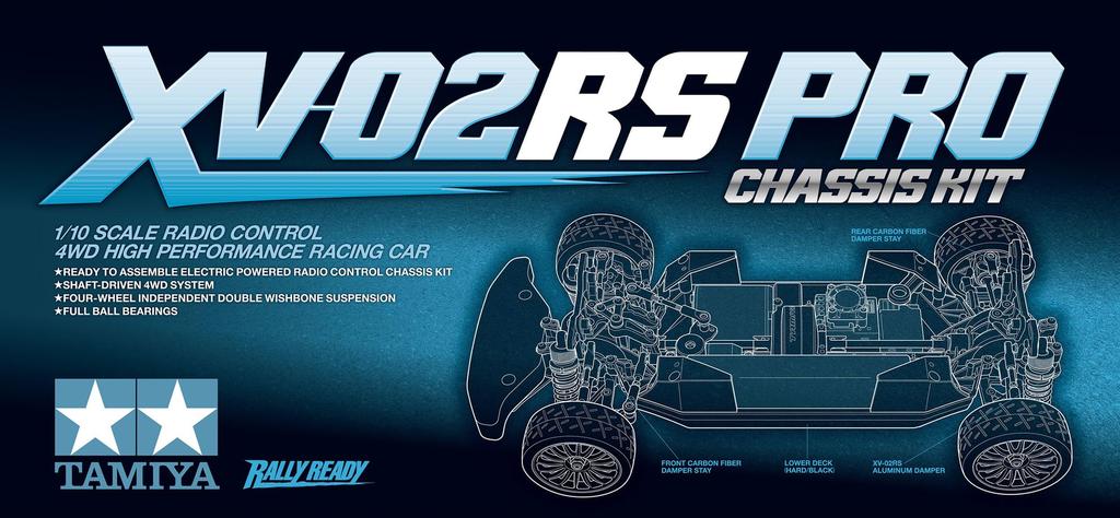 Tamiya 1/10 Scale Electric RC Car Series No. 726 XV-02RS PRO Chassis Kit (58726)