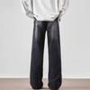 Spring Men's Vintage Multi-Pocket Cargo Jeans Vintage Distressed Baggy Denim Pants High Street Straight Wide Leg Jean